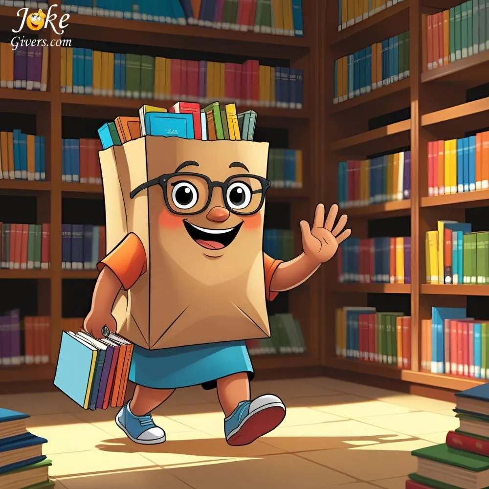 Bag go to the library