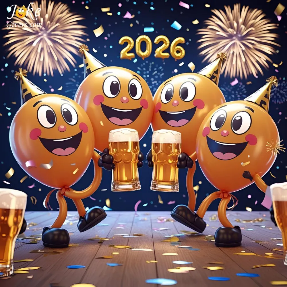 Balloon cheer with friends