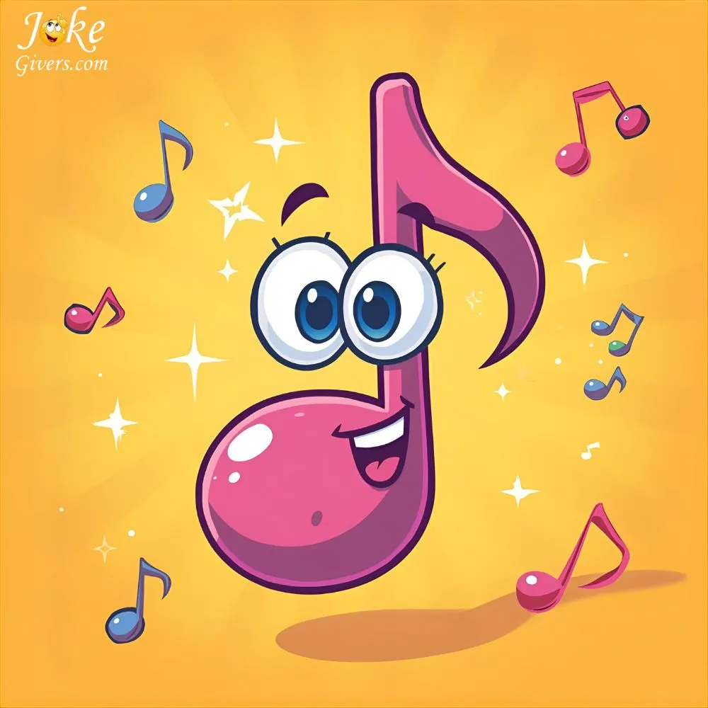 Music note smile