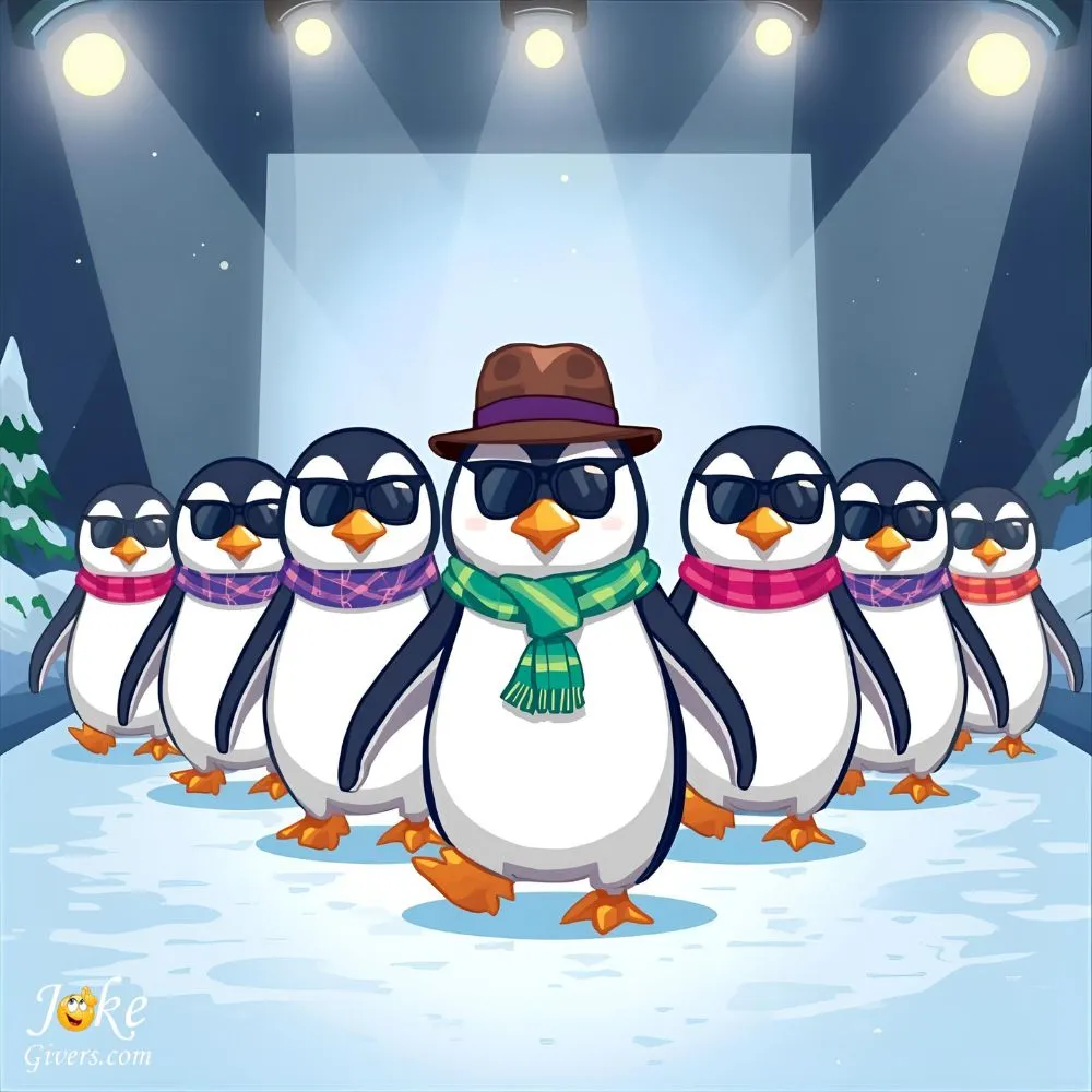 
Penguins stay stylish
