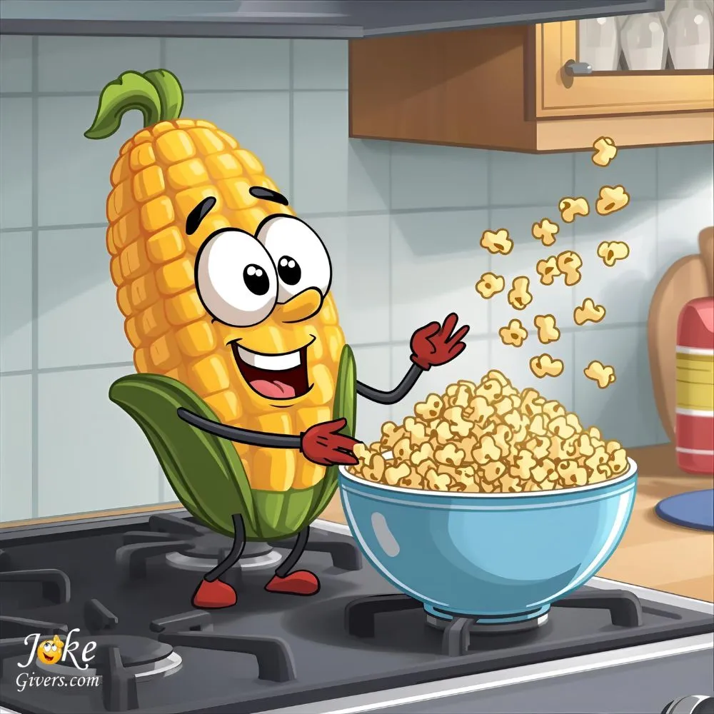 Popcorn tossing.