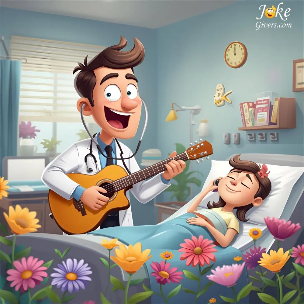 Doctor play soft music
