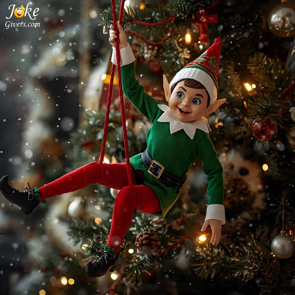 Elf swing on the tree