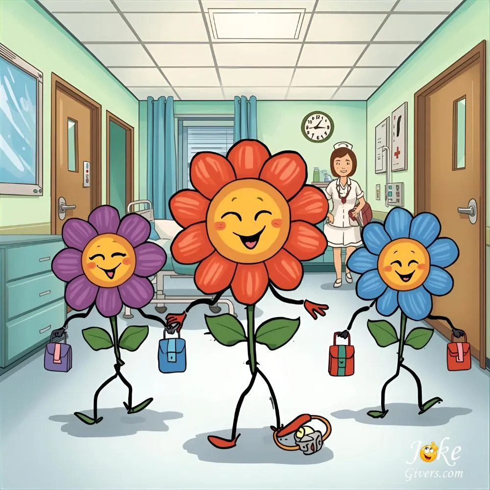 Flowers visit the hospital