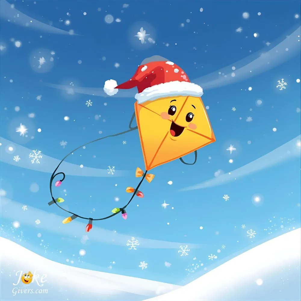 Kite wear a Santa hat